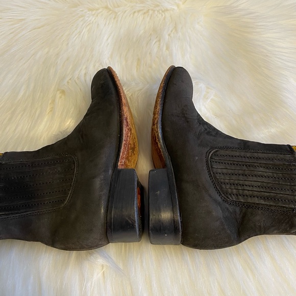 Antonio Hdez Black Leather Pull On Boots 10.5 - Picture 9 of 13